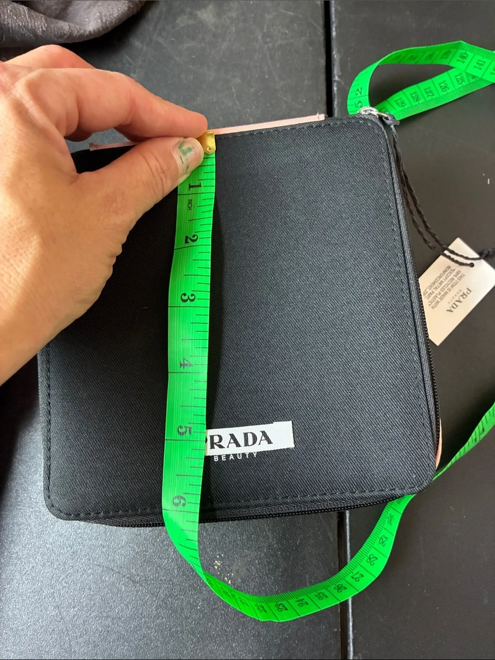 Prada Beauty Empty Toiletry Zip Pouch NWT